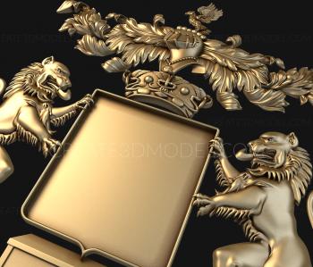 Coat of arms (GR_0043) 3D model for CNC machine
